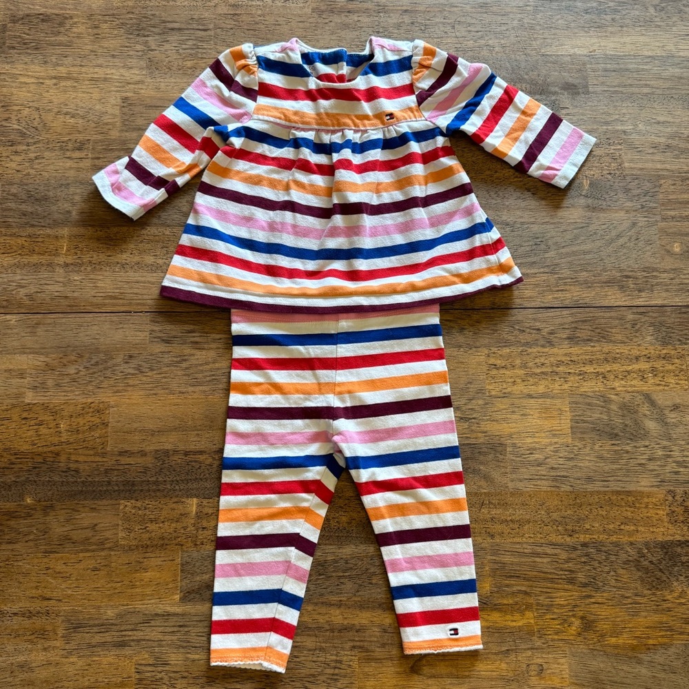 Tommy Hilfiger Baby Girl Outfit Size 12 Months